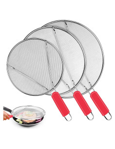 Pantalla Antisalpicaduras Komokeru 3 Tamaños Acero Inoxidable