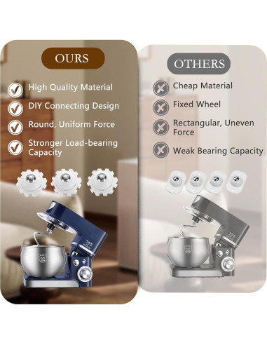 Ruedas Mini Autoadhesivas ZEMINIOR 2.5cm 360 Paquete de 20