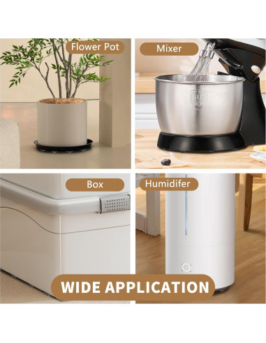 Ruedas Mini Autoadhesivas ZEMINIOR 2.5cm 360 Paquete de 20