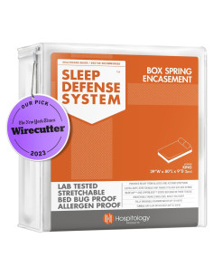 Funda Box Spring HOSPITOLOGY Rey Dividido A Prueba de Chinches