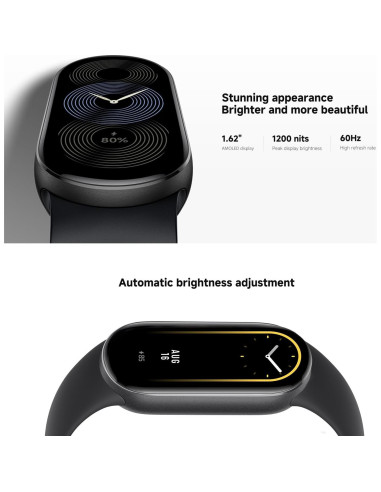 Xiaomi Smart Band 9 Global 2024 1.62" AMOLED 21 Días Negro