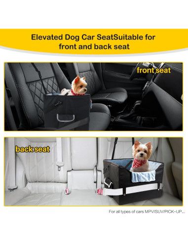 Asiento de coche para perro Beelike pequeño plegable