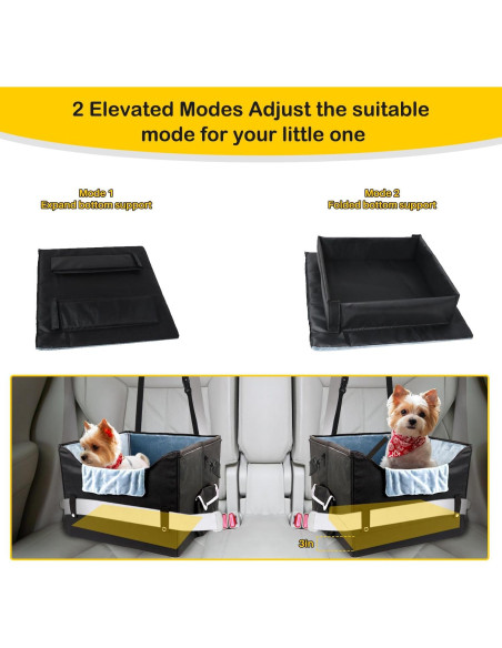 Asiento de coche para perro Beelike pequeño plegable