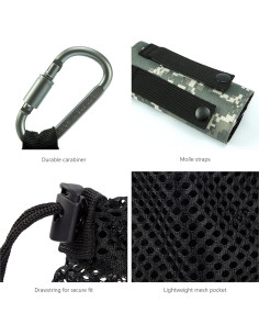 Bolsa Táctica Molle BASSDASH para Botella de Agua 19 cm 2