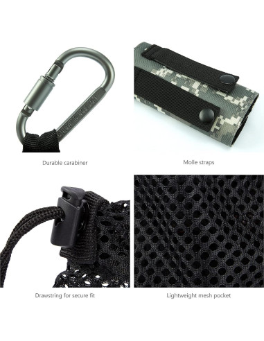 Bolsa Táctica Molle BASSDASH para Botella de Agua 19 cm