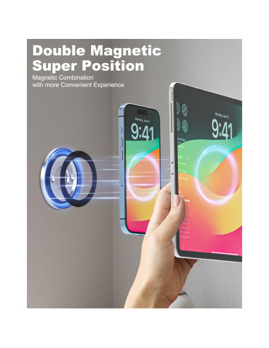 Soporte de Pared Magnético WoleyI 2-Pack Adhesivo para Tablet