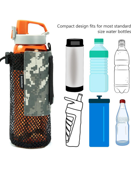 Bolsa Táctica Molle BASSDASH para Botella de Agua 19 cm