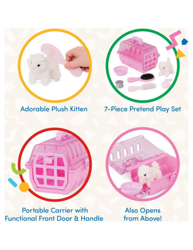 Kit de Cuidado de Gatos Play Circle - Juguete de Peluche