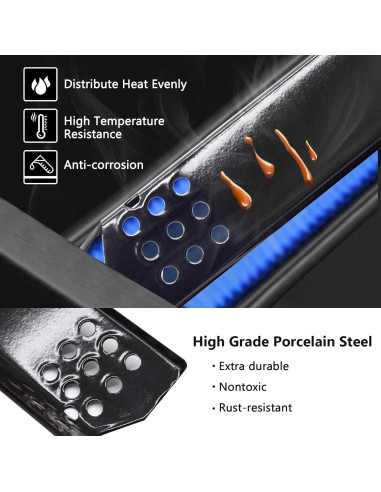 Placas de Calor Criditpid 5-Pack para Parrilla Nexgrill