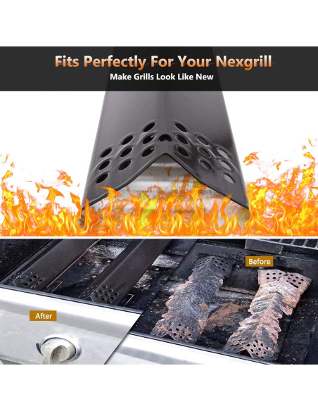 Placas de Calor Criditpid 5-Pack para Parrilla Nexgrill