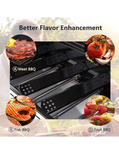 Placas de Calor Criditpid 5-Pack para Parrilla Nexgrill