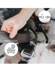 Arnés de perro EzyDog Drive Mediano - Seguridad en auto 2