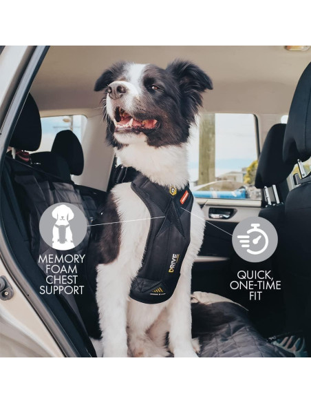 Arnés de perro EzyDog Drive Mediano - Seguridad en auto