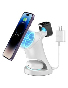 Estación de Carga 3 en 1 XYH Cargador Rápido MagSafe 15W