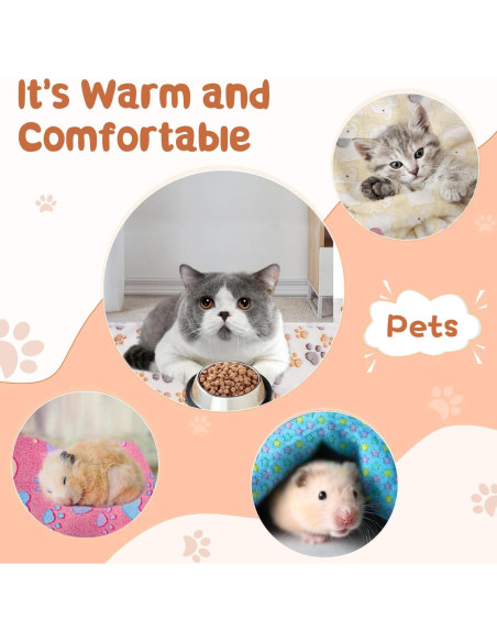 6 Forros de Franela HOBBTREE para Jaula de Cobayas 76x52 cm