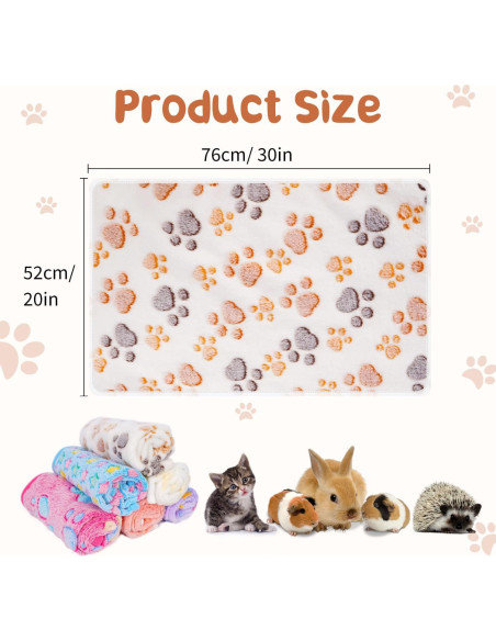 6 Forros de Franela HOBBTREE para Jaula de Cobayas 76x52 cm