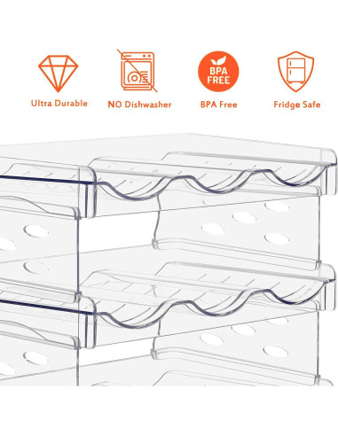 Estante para Botellas de Vino Baosia 2 Niveles 6 Botellas