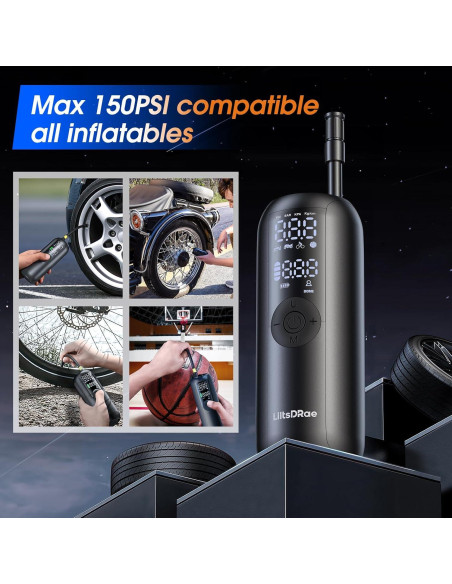 Compresor de Aire Eléctrico LILTSDRAE 150 PSI Portátil