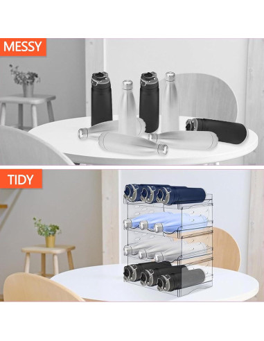 Estante para Botellas de Vino Baosia 2 Niveles 6 Botellas