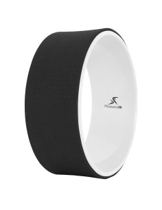 Rueda de Yoga ProsourceFit 30 cm Negro/Blanco para Estiramientos