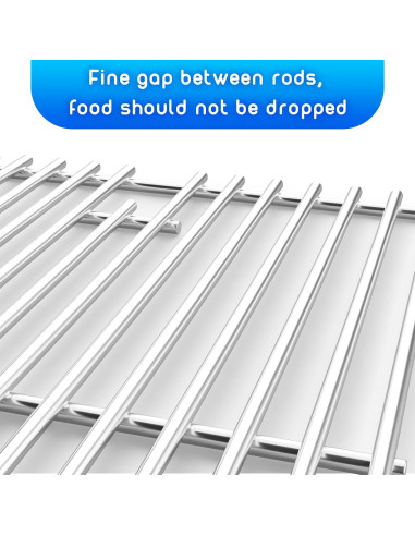 Paquete de 3 rejillas de acero inoxidable Nexgrill 720-0882A