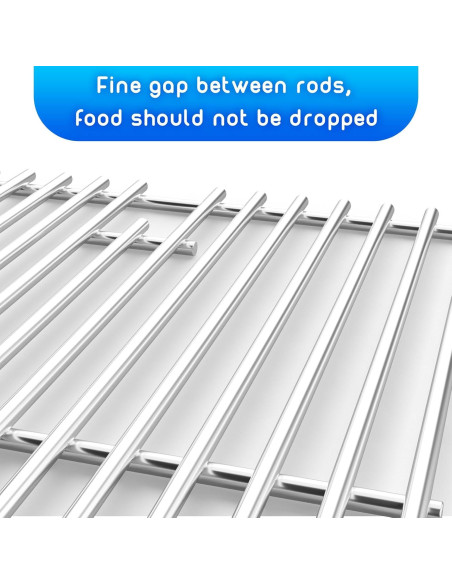 Paquete de 3 rejillas de acero inoxidable Nexgrill 720-0882A