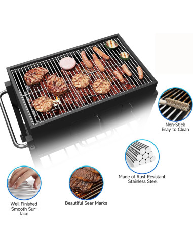 Paquete de 3 rejillas de acero inoxidable Nexgrill 720-0882A