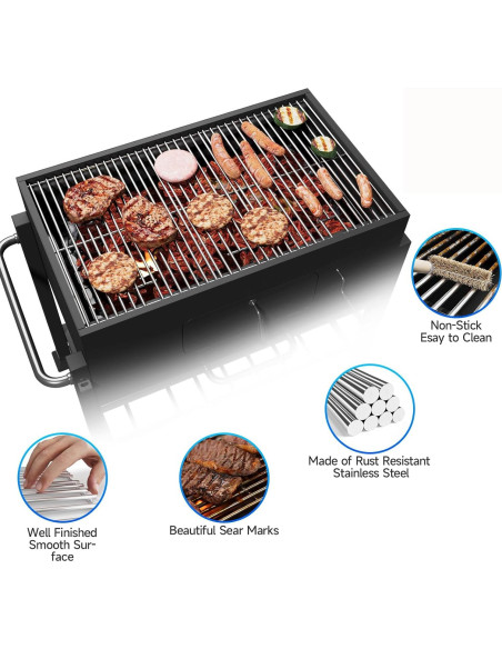 Paquete de 3 rejillas de acero inoxidable Nexgrill 720-0882A