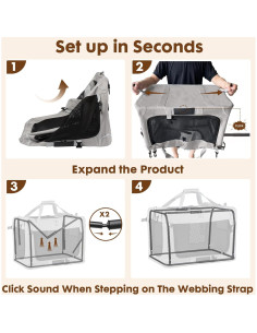 Transportín Suave Extra Grande PEGIC para 2 Gatos 60x40cm 2