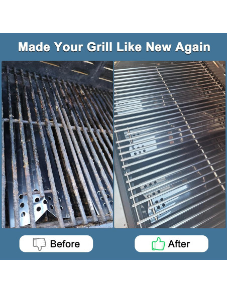 Rejillas de Acero Inoxidable Adviace para Parrilla Kitchenaid