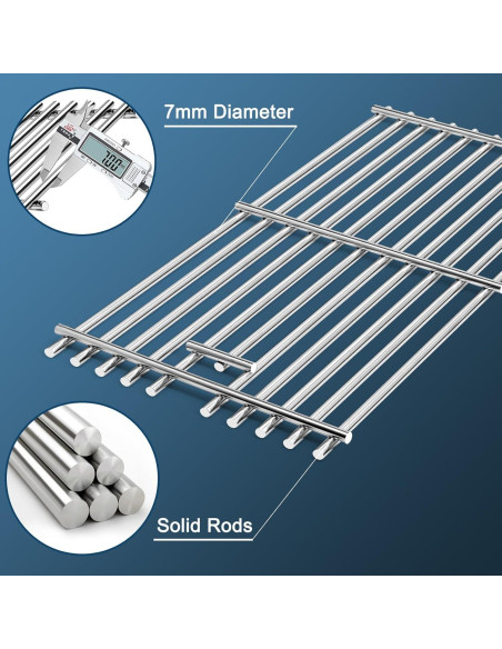Rejillas de Acero Inoxidable Adviace para Parrilla Kitchenaid