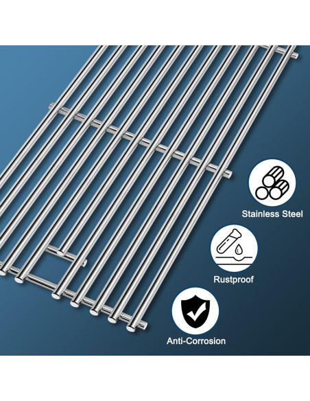 Rejillas de Acero Inoxidable Adviace para Parrilla Kitchenaid