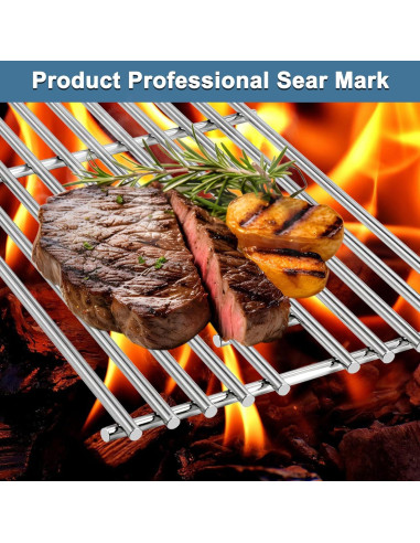 Rejillas de Acero Inoxidable Adviace para Parrilla Kitchenaid