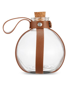 Botella de Vidrio Camaleón Cósmico 1L con Corcho Marrón