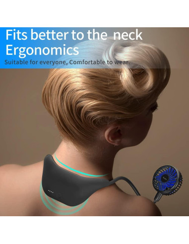 Ventilador de Cuello HandFan HF377 10000mAh 6 Velocidades