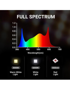 Luz de Cultivo LED RDJ Bouns TF7200 720W Espectro Completo 2
