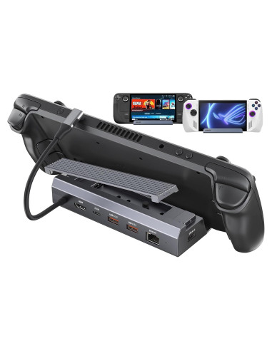 Dock M.2 6-en-1 Iavkyu para Steam Deck HDMI 4K 100W