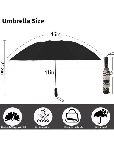 Paraguas Invertido Compacto Automático Cuadrillé Amarillo