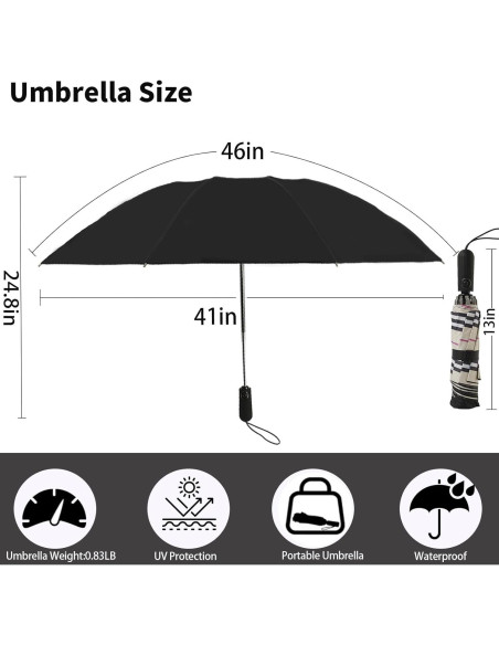 Paraguas Invertido Compacto Automático Cuadrillé Amarillo