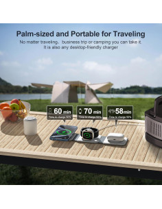 Estación de Carga 3 en 1 UCOMX Inalámbrica para Apple 2