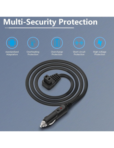 Cable de alimentación 12V para refrigerador portátil Hafiuege