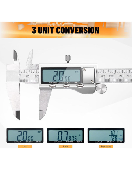 Calibrador Digital KOOPOOL 150mm con Pantalla LCD y Acero Inoxidable