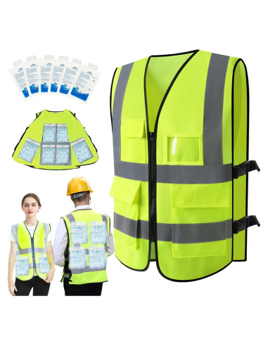 Chaleco Refrigerante PANGTIKU con 20 Paquetes de Hielo