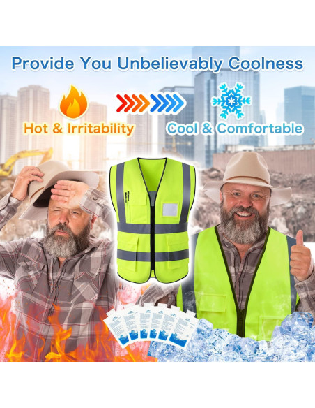 Chaleco Refrigerante PANGTIKU con 20 Paquetes de Hielo