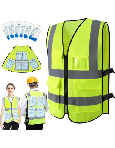 Chaleco Refrigerante PANGTIKU con 20 Paquetes de Hielo