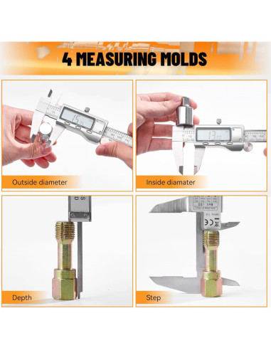 Calibrador Digital KOOPOOL 150mm con Pantalla LCD y Acero Inoxidable