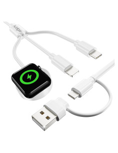 Cable de Carga Múltiple 3 en 1 Autallgee 125 cm para iWatch