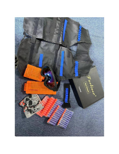 Kit Chaleco Táctico Forliver para Niños con 50 Dardos