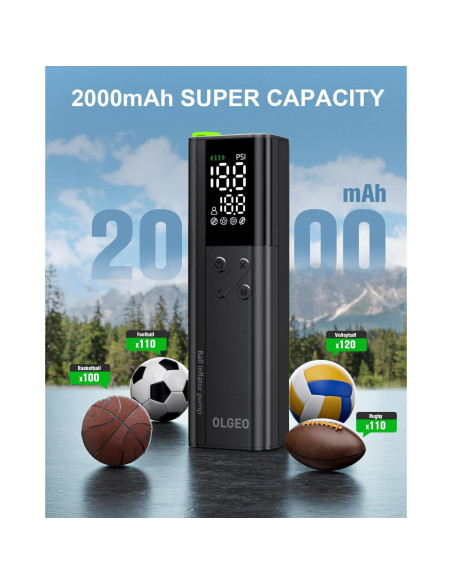 Bomba de Pelotas Eléctrica Olgeo X3 16 PSI con Manómetro