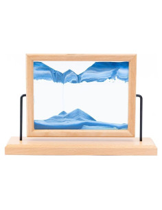 Arte de Arena Movediza Moon Street con Marco de Madera